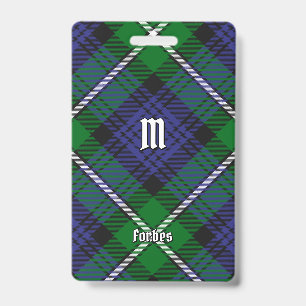 Clan Forbes Tartan Ausweis