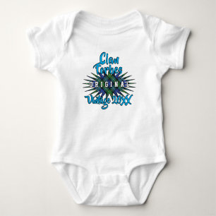 Clan Forbes Tartan Burst Vintage Geburtsjahr Baby Strampler