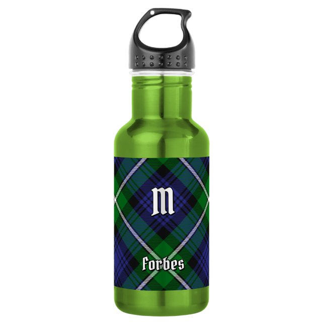 Clan Forbes Tartan Edelstahlflasche (Vorderseite)
