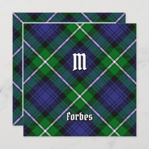 Clan Forbes Tartan Einladung