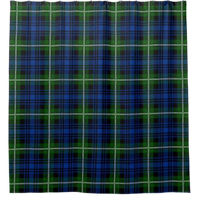 Clan Forbes Tartan Kariert Duschvorhang (Vorderseite)