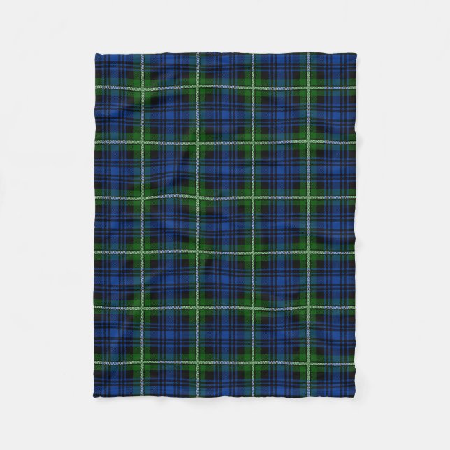 Clan Forbes Tartan Kariert Fleecedecke (Vorderseite)
