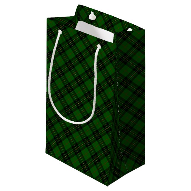 Clan Forbes Tartan Kleine Geschenktüte (Vorderseite Schrägansicht)