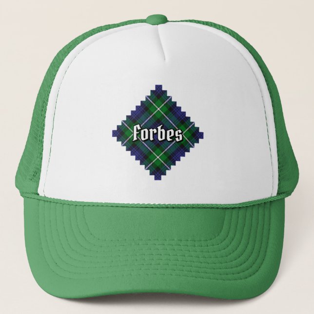 Clan Forbes Tartan Truckerkappe (Vorderseite)