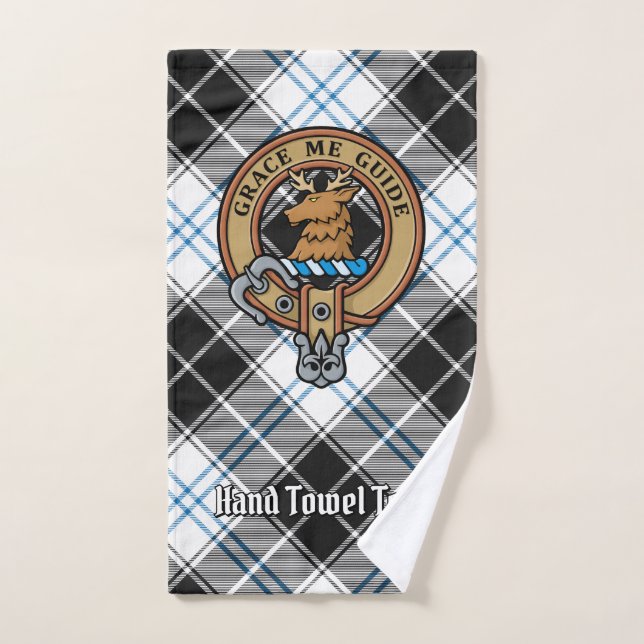 Clan Forbes Wappen über Dress Tartan Badhandtuch Set (Handtuch)
