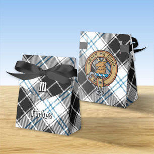 Clan Forbes Wappen über Dress Tartan Geschenkschachtel