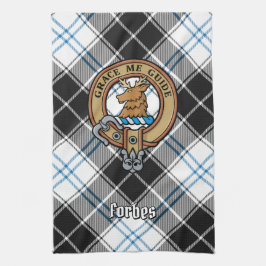Clan Forbes Wappen über Dress Tartan Geschirrtuch