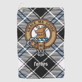 Clan Forbes Wappen über Dress Tartan Golfhandtuch