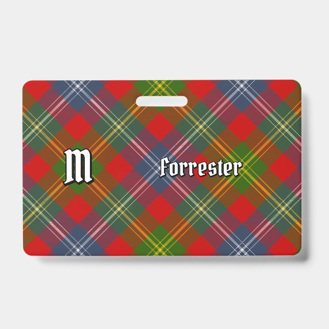 Clan Forrester Tartan Ausweis (Vorderseite)