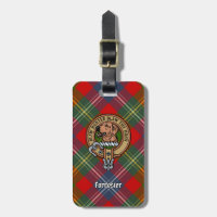 Clan Forrester Wappen über Tartan