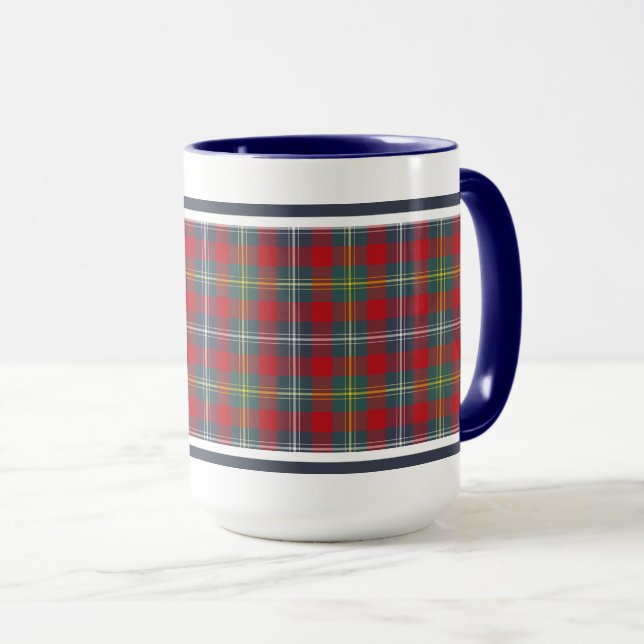 Clan Foster - Forrester Tartan Tasse (VorderseiteRechts)