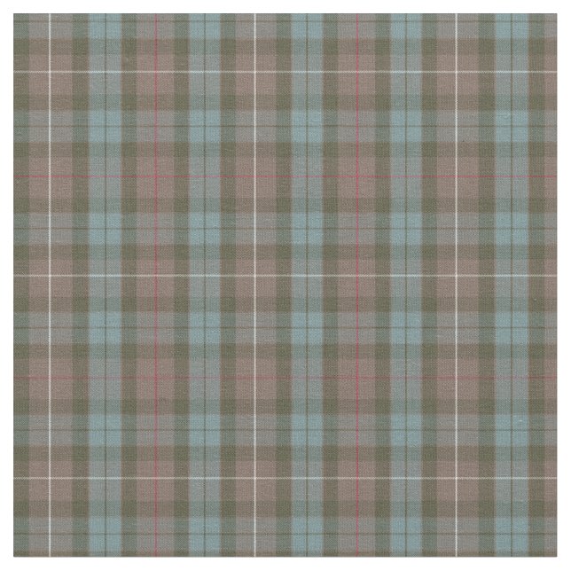 Clan Fraser alter JagdTartan Stoff (Nahaufnahme)