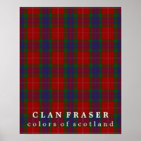 Clan Fraser Colors of Scotland Tartan