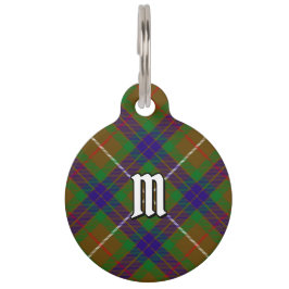 Clan Fraser Hunting Tartan Pet ID Tag Haustiermarke