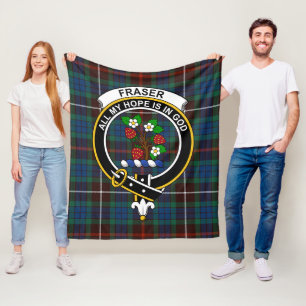 Clan Fraser Jagd Alter Tartan Kariert Fleecedecke