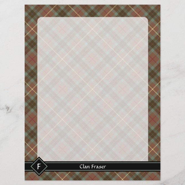 Clan Fraser Jagd gewitterter Tartan-Flyer Flyer (Vorne)