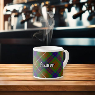 Clan Fraser Jagd Tartan Espresso Cup Espressotasse