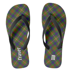 Clan Fraser Jagd Tartan Flip Flops