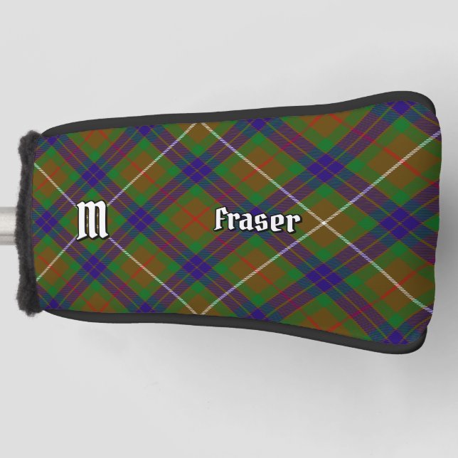 Clan Fraser Jagd Tartan Golf Head Cover Golf Headcover (Vorderseite)