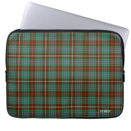 Clan Fraser Jagd Tartan Mit Monogramm Laptopschutzhülle