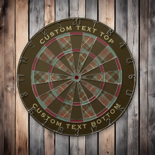 Clan Fraser Jagd Wetter Tartan Dart Board Dartscheibe