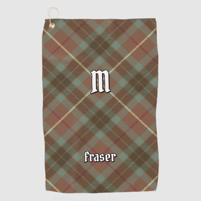 Clan Fraser Jagd Wetter Tartan Golf Handtuch (Vorderseite)