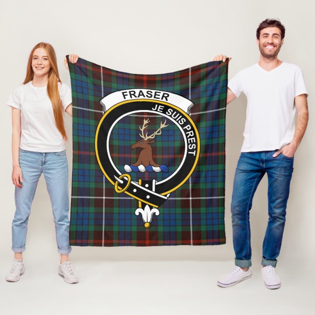 Clan Fraser Jagen Alt Lovat Tartan Kariert Fleecedecke (Beispiel)
