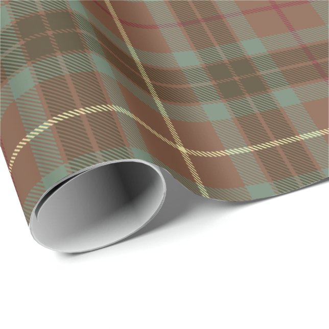 Clan Fraser Junting Tartan Geschenkpapier (Rolleneckpunkt)