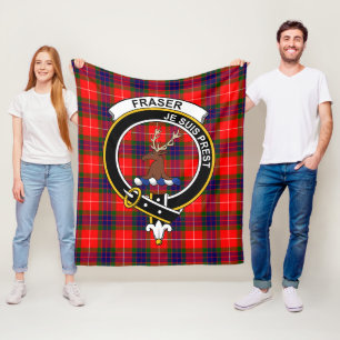 Clan Fraser Moderne von Lovat Tartan Kariert Fleecedecke
