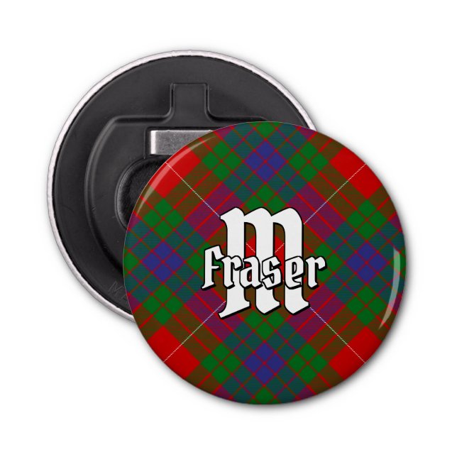 Clan Fraser Tartan Flaschenöffner (Vorderseite)