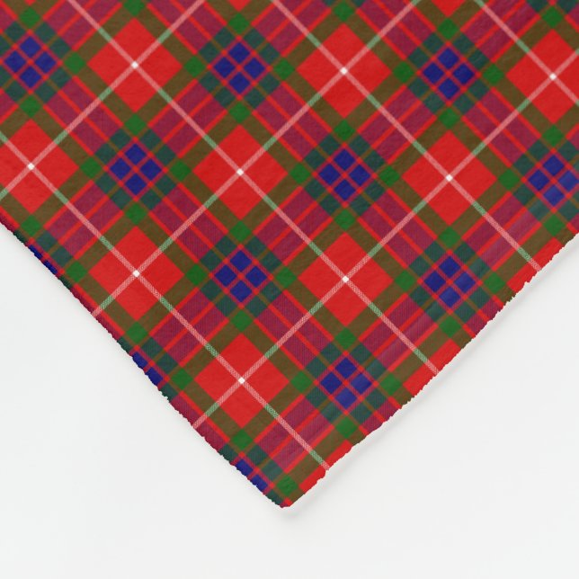 Clan Fraser Tartan Fleecedecke (Ecke)