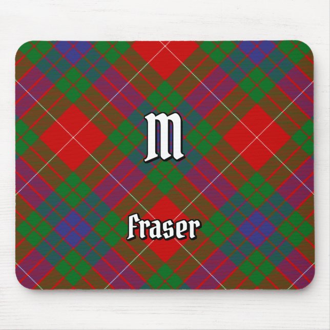 Clan Fraser Tartan Mouse Pad Mousepad (Vorne)