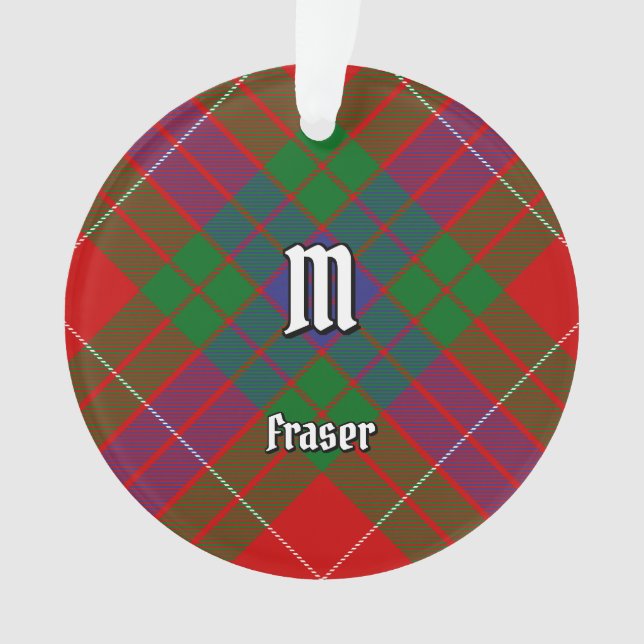 Clan Fraser Tartan Ornament (Vorderseite)