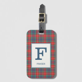 Clan Fraser von Lovat Ancient Tartan Mit Monogramm Gepäckanhänger