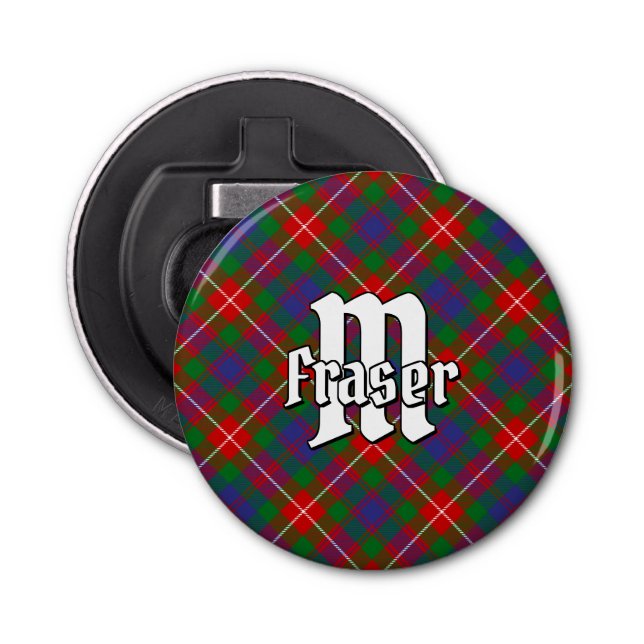 Clan Fraser von Lovat Tartan Flaschenöffner (Vorderseite)
