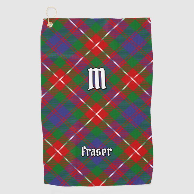 Clan Fraser von Lovat Tartan Golfhandtuch (Vorderseite)