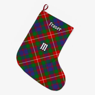 Clan Fraser von Lovat Tartan Großer Weihnachtsstrumpf