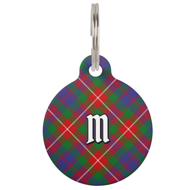 Clan Fraser von Lovat Tartan Haustiermarke (Vorderseite)