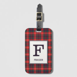 Clan Fraser von Lovat Tartan Mit Monogramm Gepäckanhänger
