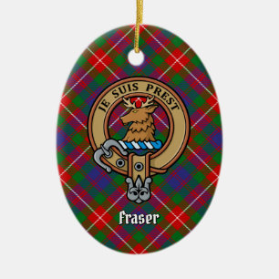Clan Fraser von Lovat Wappen Keramik Ornament
