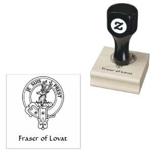 Clan Fraser von Lovat Wappen Rubber Briefmarke Gummistempel