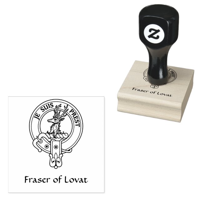 Clan Fraser von Lovat Wappen Rubber Briefmarke Gummistempel (Stempel)