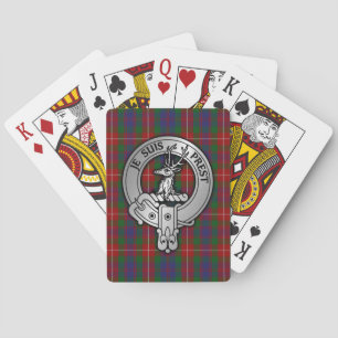 Clan Fraser von Lovat Wappen & Tartan Spielkarten
