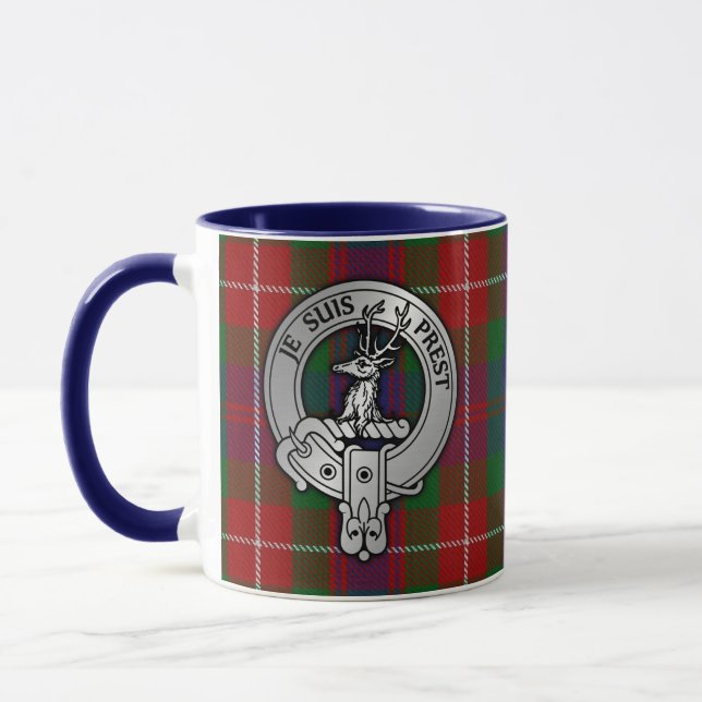 Clan Fraser von Lovat Wappen & Tartan Tasse (Links)