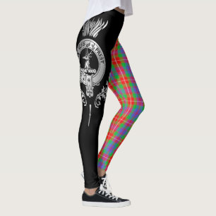 Clan Fraser Wappen & Tartan Leggings