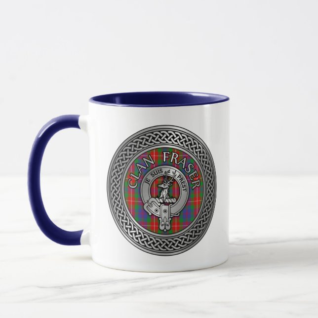 Clan Fraser Wappen & Tartan Tasse (Links)