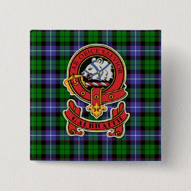 Clan Galbraith Button Abzeichen (Vorderseite)