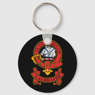 Clan Galbraith Button Schlüsselanhänger