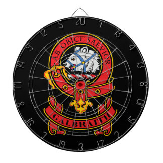 Clan Galbraith Dart Board mit Wappen Dartscheibe