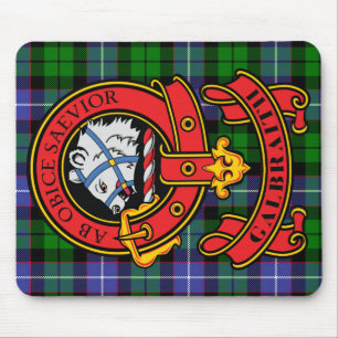 Clan Galbraith Mouse Pad mit Clan Tartan & Wappen Mousepad